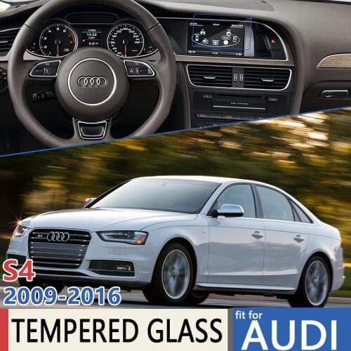 For Audi S4 B8 8K MK5 2009 2010 2011 2012 2013 2014 2015 2016 Car Navigation Film Screen Protector Tempered Glass Accessories