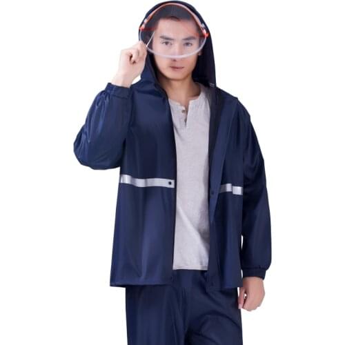 Raincoat, suit raincoat, mens and womens breathable outdoor fashion work waterproof raincoat