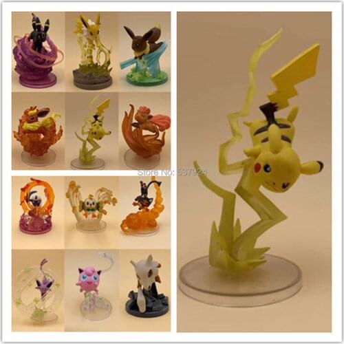 New 6Pcs Pik Row Lit Jig Cub Esp Fla Jol Umb Vul 7-10CM PVC Action Figure Toy