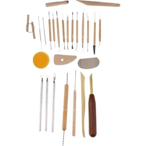 7 / 19pcs Clay Sculpture Tools Modeling Arts Ceramics Craft Supplies DIY
