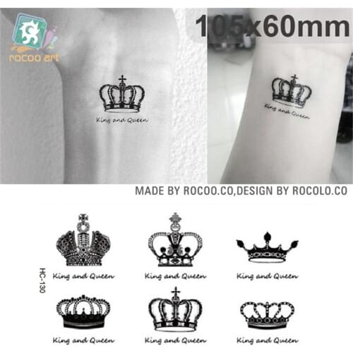 Sex Products Temporary Tatoo For Weman Waterproof Stickers Crown tattoo stickers HC-130