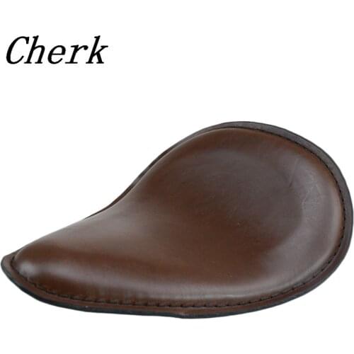 Brown Motorcycle Accessories Front Driver Solo Seat For Harley Sportster XL 883 1200 Bobber Chopper Custom Honda yamaha