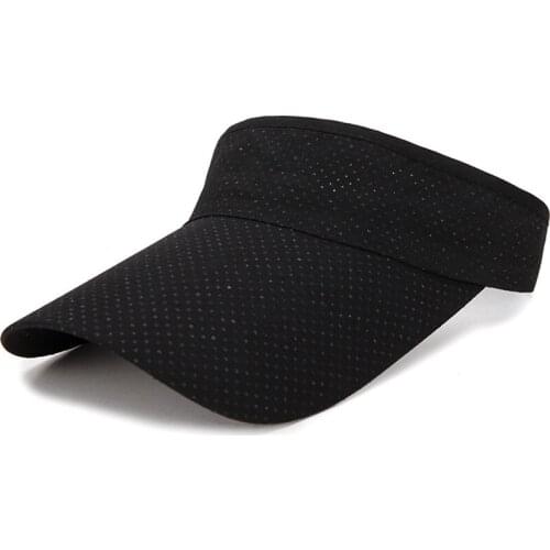 Sun Protected Men Womens Cool Breathable Sport Visor Hat Golf Tennis Visor Cap Grey Black Navy Beige White Blue