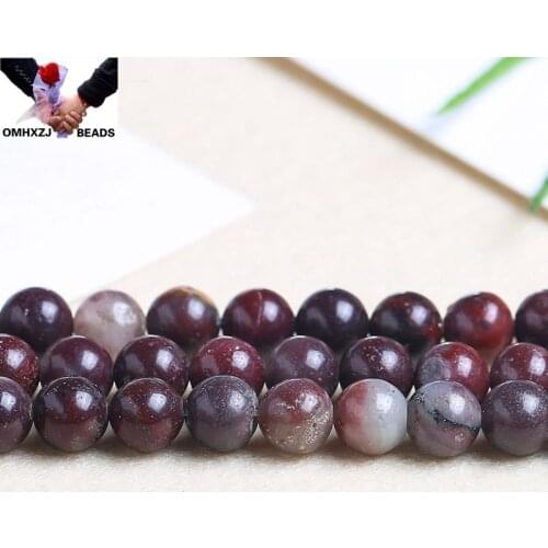 OMH Wholesale JD211 4 6 8 10 12mm Natural Jewelry DIY Making Bracelet Necklace Natural AAA Purple Jade Loose Spacer Round Beads