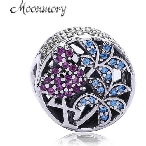 Moonmory 2020 Summer Style Authentic 925 Sterling Silver Tropical Charms Bead Fit Original Brand Bracelet DIY Jewelry