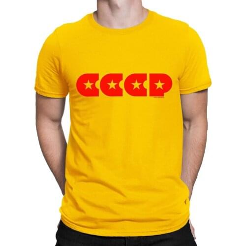 Men Tops Tees 2019 Summer Fashion Shirts Mens T-Shirt Cccp Retro Stars Soviet Union Ussr Russia Communist Socialist T Shirts
