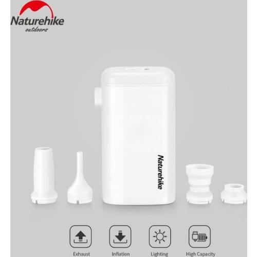 Naturehike Inflatable Mat Air Pump Multi-function 3 in 1 Camping Charging Treasure Lighting Portable Outdoor Inflatable Pump