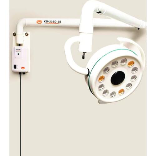 Wall Mounted 36W Medical Surgery LED Shadowless Light Operation Lamp Oral Implant Surgery Examination Lamp Pet Clinic(90V-240V)