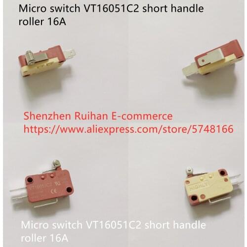 Original new 100% micro switch VT16051C2 short handle roller 16A