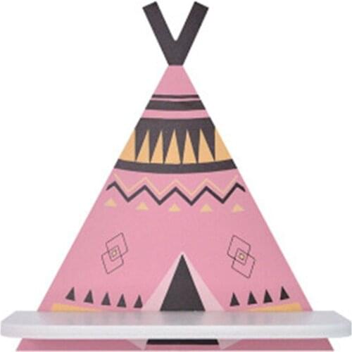 Tent Hanging Book Holder Board India Christmas Nordic wood Wall hanger Child room decoration Kids photography Home craft DIY INS