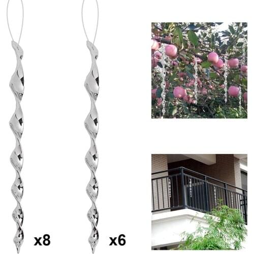 Hanging Bird Scare Rods Bird Repeller Wind for Agricultural Balcony Birds Deterrent