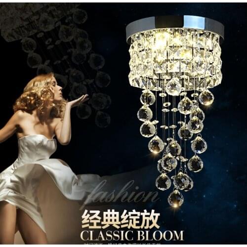 20 cm Diameter Silver Wedding Centerpiece Crystal ceiling Chandelier with beads strands Wedding Props Home lighting roof decor