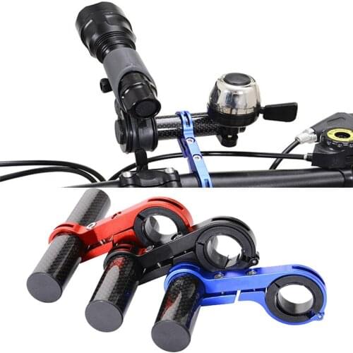 10CM Bike Handlebar Extended Bracket Headlight Mount Bar MTB Bicycle Cycling Lamp Support Rack Stand Flashlight Carbon Holder