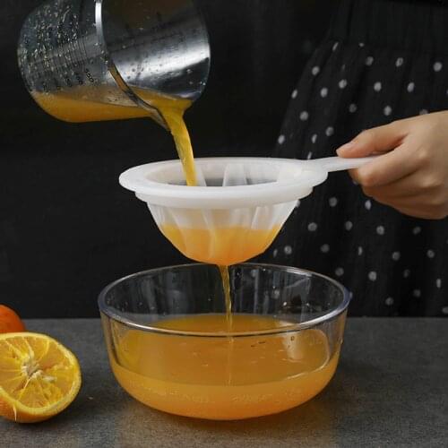 100/200/400 Mesh Kitchen Ultra-fine Mesh Strainer Kitchen Nylon Mesh Filter Spoon For Suitable For Soy Milk Coffee Milk Yogurt