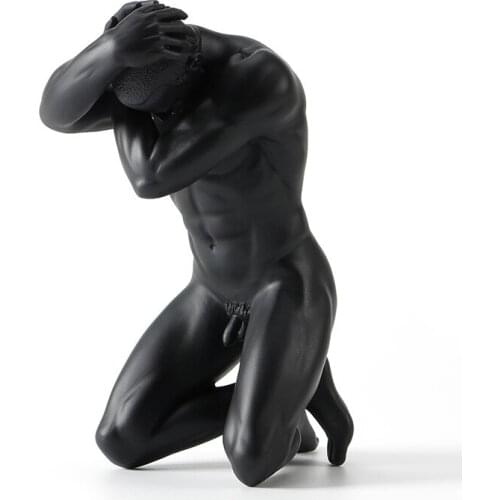 Resin creative display of human body art modern naked mans masculine masculinity cutting dies Star naked art men lady beauties