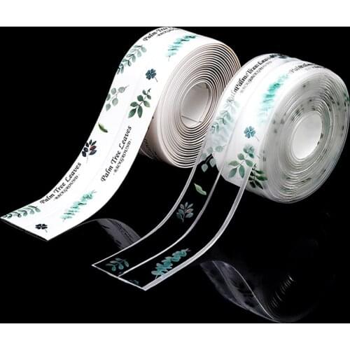 PE Caulk Strip Caulkstrip Water-tight Tape Kitchen Bathtub Toilet Surround Sealer 22mm / 38mm x 5m White Green Orange Gray Brown
