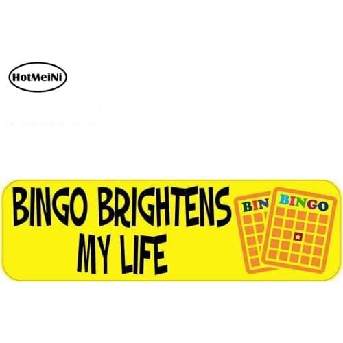 HotMeiNi 13cm x 4cm Blind Brightens My Life Fashion Car Stickers Vinyl Waterproof Creative Bumper Windows Laptop Fine Decals