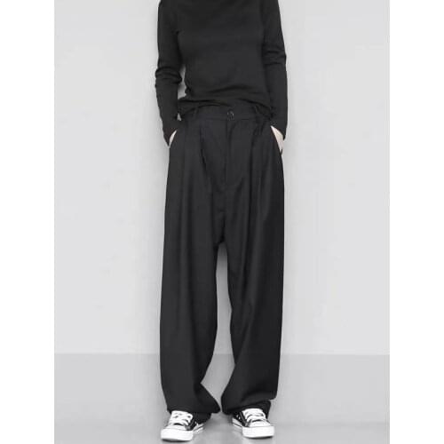 Women Pants Yamamoto Loose Black Mens And Womens Casual Suit Pants Pantalones De Mujer