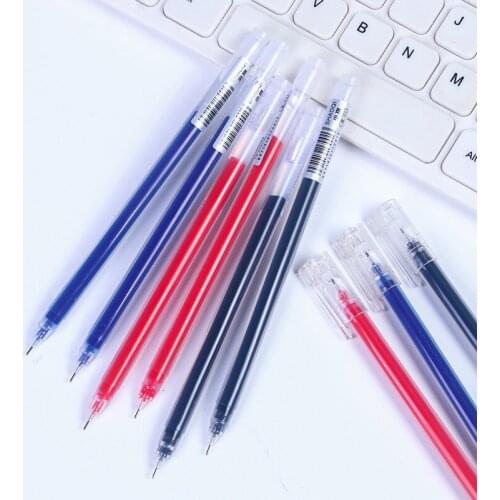1/10Pcs Gel Pen 0.5mm Black Blue Red Ink Pen Maker Pen student Writing Stationery Supply