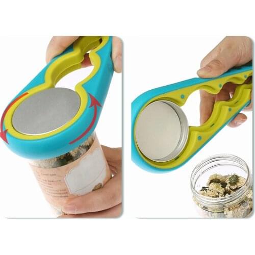 1/2pcs Creative Multi-Function Four In One Bottle Opener Can Opener Can Opener Screw Bottle Cap Kitchen Tool