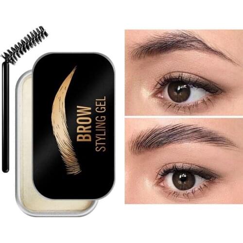 1PC Eyebrow Soap Wax Fluffy Feathery Eyebrows Pomade Gel Eyebrow Styling Makeup Soap Brow Sculpt Lift Wild Brows Wax Soap