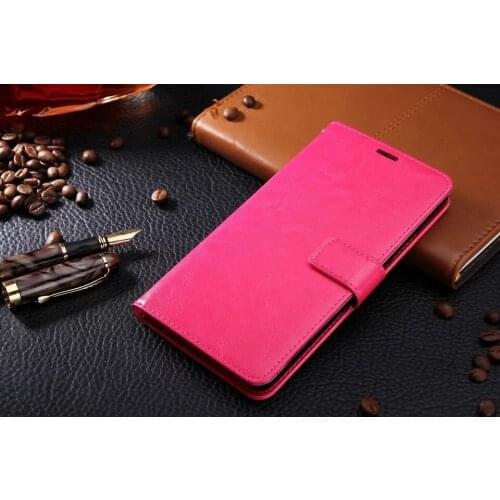 10pcs/lot free shipping Book Style Crazy Horse Lines Leather Wallet Case with Card Slots for Samsung Galaxy J3 J300 J3000