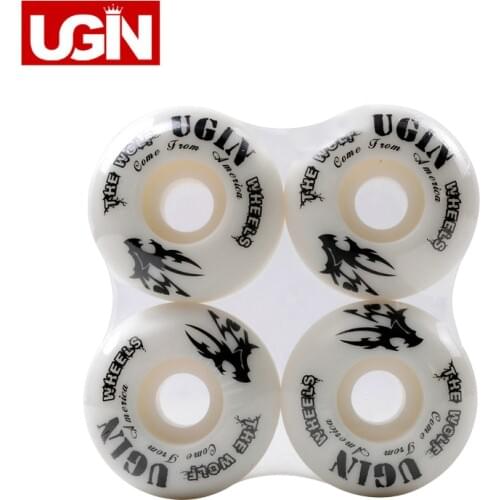 4X UGIN Classic The Wolf Series Pro Skateboard Wheels 52mm x 30mm Resilient PU for rough grounds asphalt road half-pipe etc