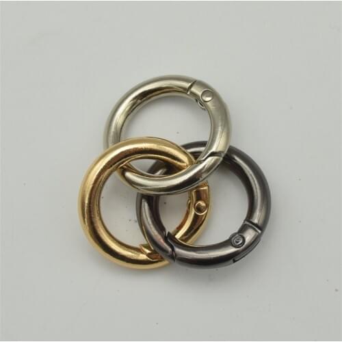 50pcs 29mm Alloy Key Ring Keychain Buckle DIY Keychain accessories gold silver gun-black color