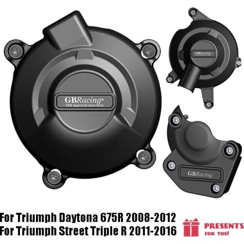 For Triumph Daytona 675R 2008-2012 & Street Triple R 2011-2016 Motorcycles Engine cover Protection case for case GB Racing