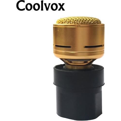 Coolvox 1 Pcs Golden Professional Dynamic Microphone core Capsules Cartridge Good Quality Replacement Micro MIC Core N-M182