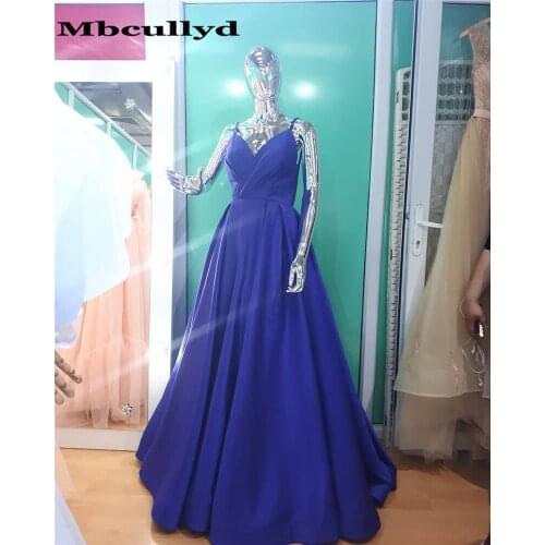 Mbcullyd Long Satin Prom Dresses for Women Ruffled Floor Length Custom Made Gala Jurken Special Occasion Event for Women Wear