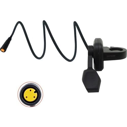 Electric Bike Ebike Right Thumb Throttle For Bafang BBS01 BBS02 BBSHD Mid Motor 3pin Waterproof Connector Electric Bicycle Parts