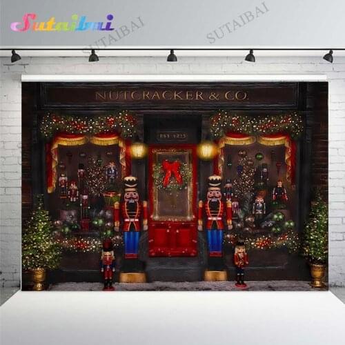 Photography Background Christmas Retro Toy Shop Store Party Happy New Year Newborn Baby Kids Child Portrait Backdrop PhotoStudio