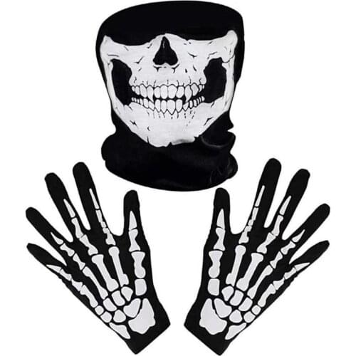 Halloween Gloves Skeleton Socks Scary Ghost Paw Gloves Bleeding Happy Halloween Party Decor For Men Women Horror Ghost Party