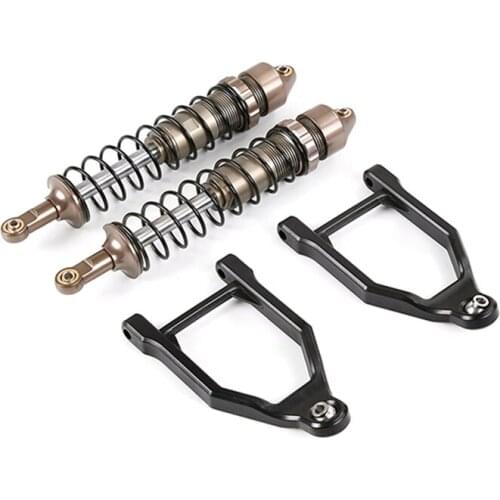 CNC 10mm Metal Front Shock Absorber Set for 1/5 Hpi Rovan KM Baja 5B Rofun Baha TRUCK RC CAR Toys PARTS