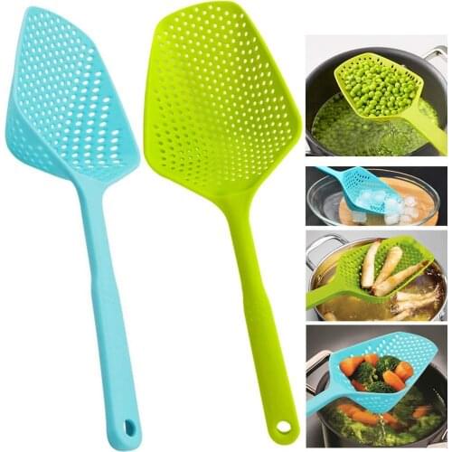 Scoop Colander Strainer Spoon Kitchen Utensil Gadget Food Drain Shovel Strainers Slotted Skimmer Sifter Sieve for Cooking Tool