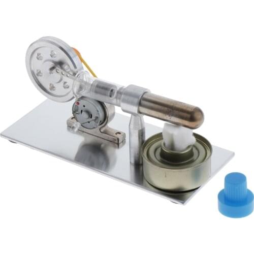 Mini Hot Air Stirling Engine Motor Model Educational Toy Kits Electricity