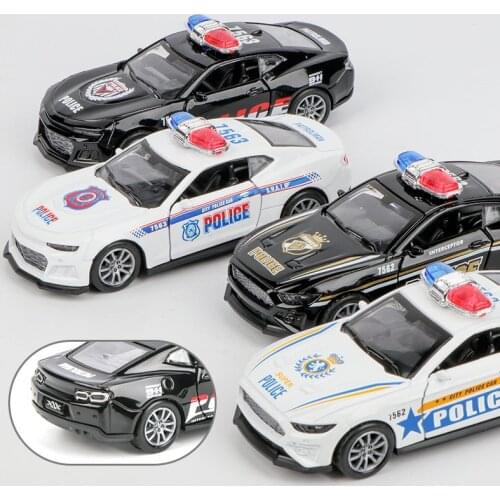 Sports car Model Car 1:32 Police Car Series Diecasts & Toy Vehicles Metal Alloy Simulation Pull Back Toys For Kids Gifts For