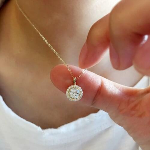 Heart-shaped 14k gold necklace AU58.8 14K Necklace H004