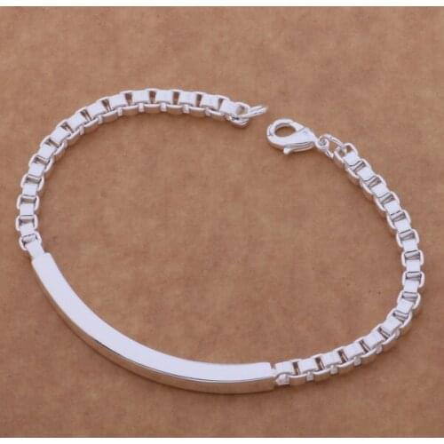 AH095 Hot sterling bracelet, sterling fashion jewelry 8 m leather bracelet /aklajbsa aynajpua silver color