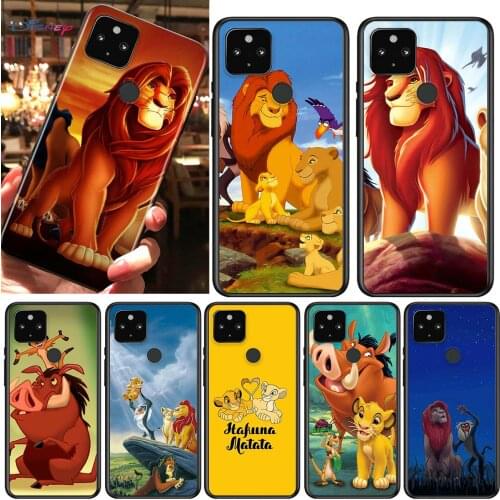The Lion King Shockproof Cover for Google Pixel 5 4 4A XL 5G Black Phone Case Shell Soft Fundas Coque Capa
