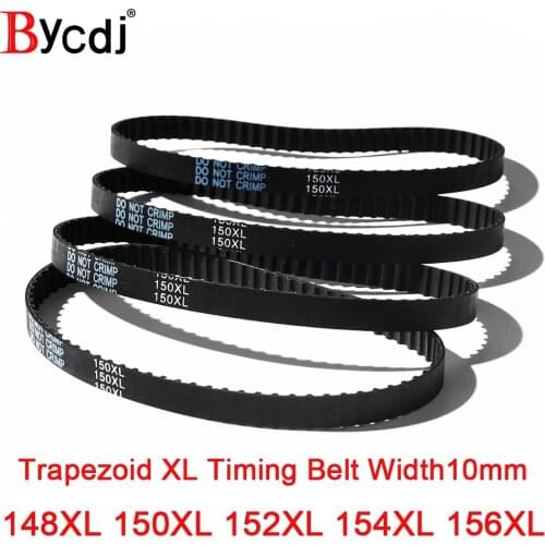 XL Timing Belt 148XL/150XL/152XL/154XL/156XL Rubber Timing Pulley Belt 10mmWidth Closed LoopToothed Transmisson Belt pitch5.08mm