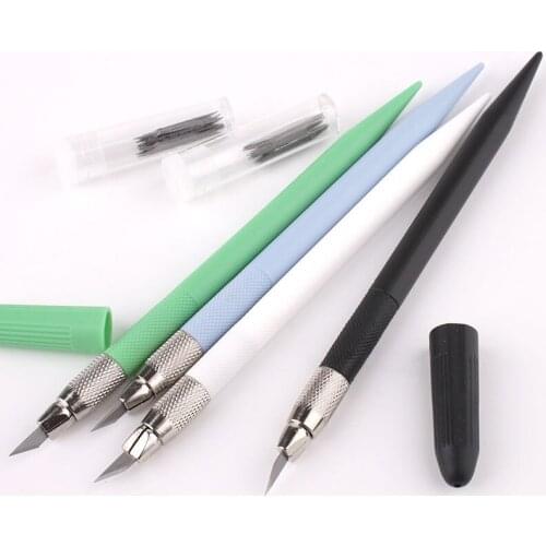 Carving knife rubber stamp carving knife hand carved paper cutting knife mobile phone film black suit