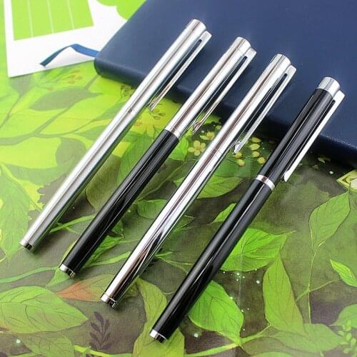 Luxury Fountain Pen Gift Business Metal Stainless Steel color Clip Medium Nib Office Signature School