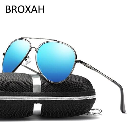 Retro Mens Polarized Sunglasses 2020 Classic Pilot Sunglasses Men Driving Eyewear Mirror Lens Shades