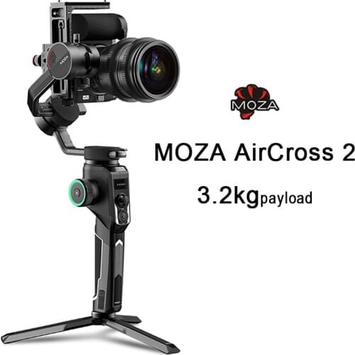 Moza AirCross 2 Gimbal 3-Axis Handheld Camera Stabilizer 3.2kg payload for Mirrorless Camera DSLR estabilizador