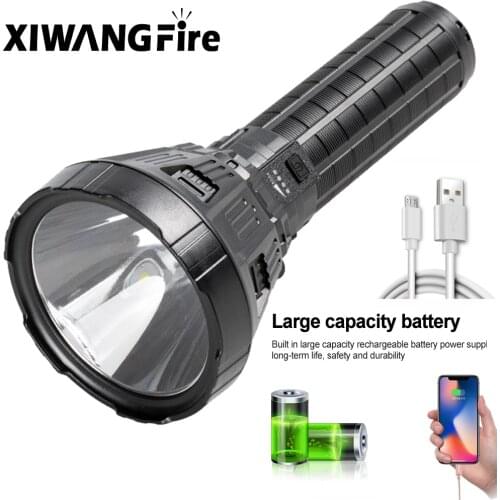Tactical LED Flash Light Waterproof Torch Lantern Camping Powerful Flash Light Outdoor Handheld P50 Flashlight USB Rechargeable