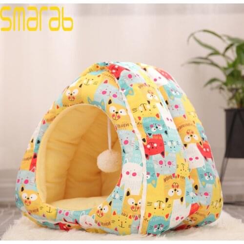 Warm Cat Bed House Kennel Puppy Bed Dog Tent Dog Beds for Small Dogs Dog House Cushion Sofa Bed Cat House Pet Bed Pet Products