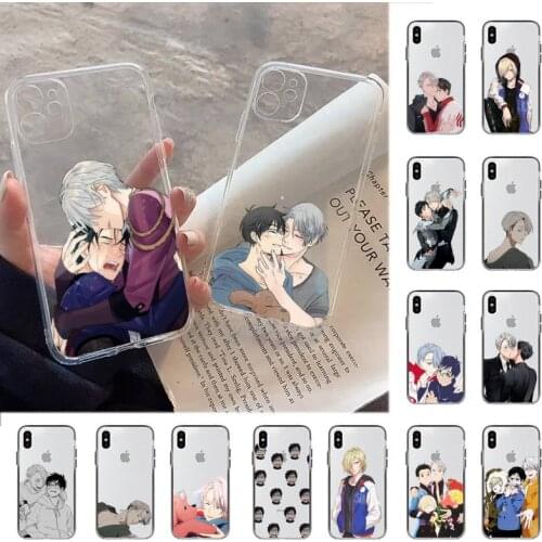 YNDFCNB Japan anime Yuri on ice Phone Case for iPhone 11 12 pro XS MAX 8 7 6 6S Plus X 5S SE 2020 XR cover