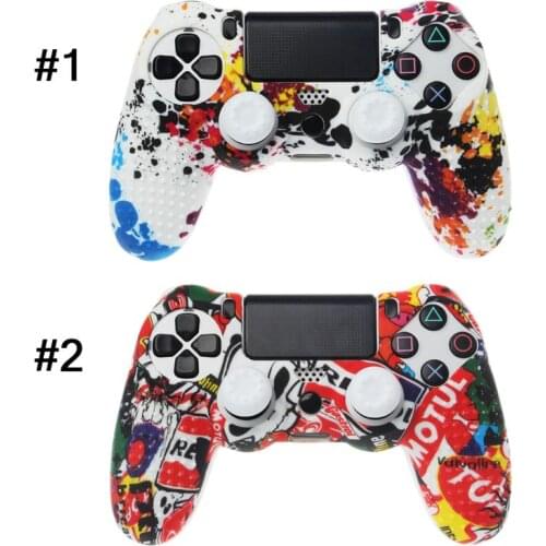 Protective Cover Gamepad Sleeve Case Soft Silicone Skin Analog Thumb Grip JoyStick Rocker Cap Anti-Slip for Sony PlayStation 4 P